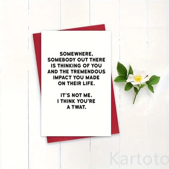 Birthday, Get Well or Just For the Hell of It Card - 5" x 7" - Picture 3 of 5